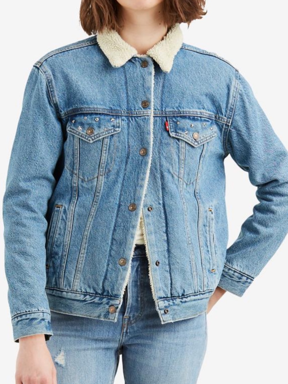 Levi’s woman’s original sherpa trucker / Size S